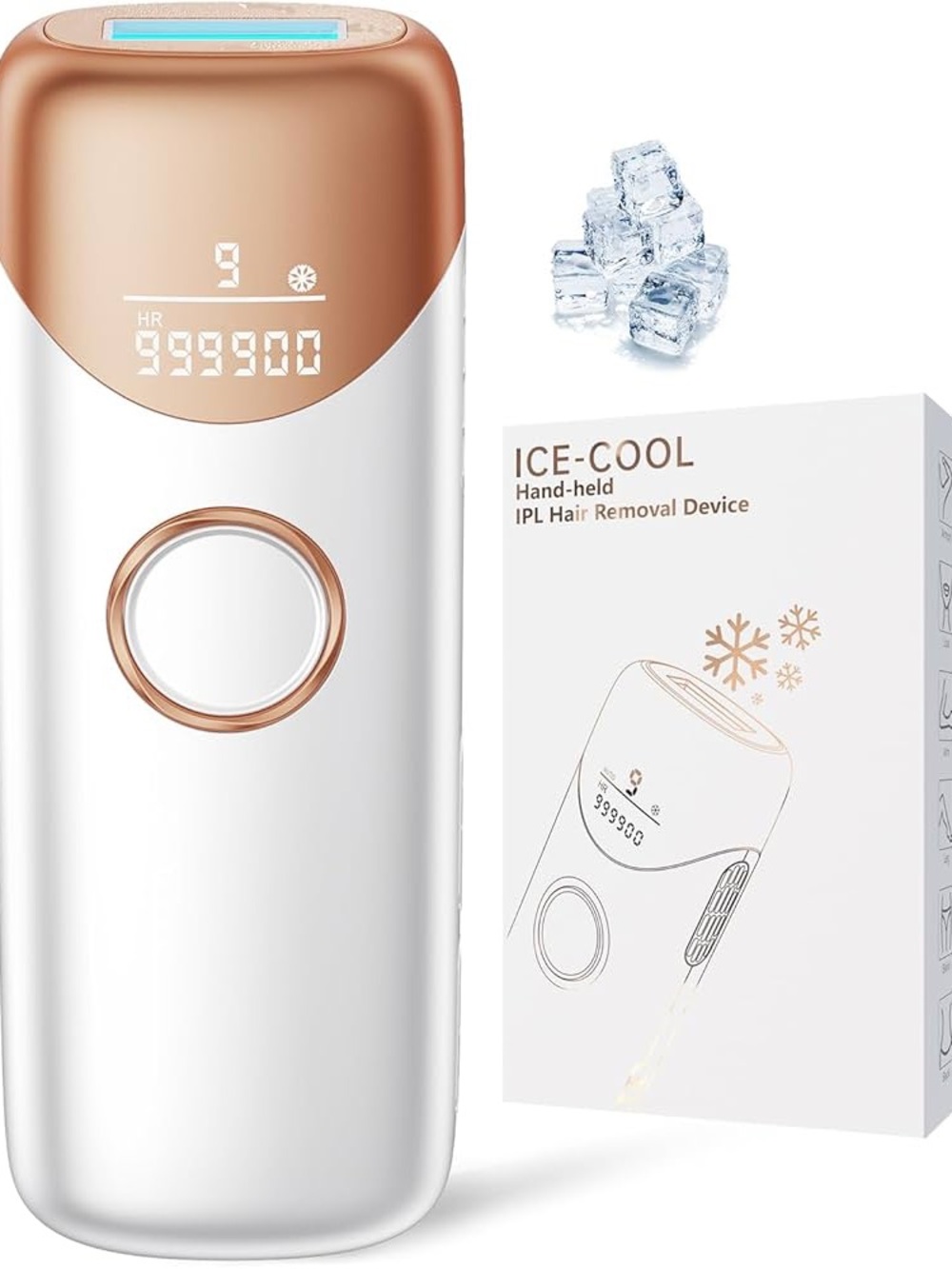 ICE-COOL IPL Hair Removal Device, Cooling Feature, 999,900 Flashes (BRAND NEW)